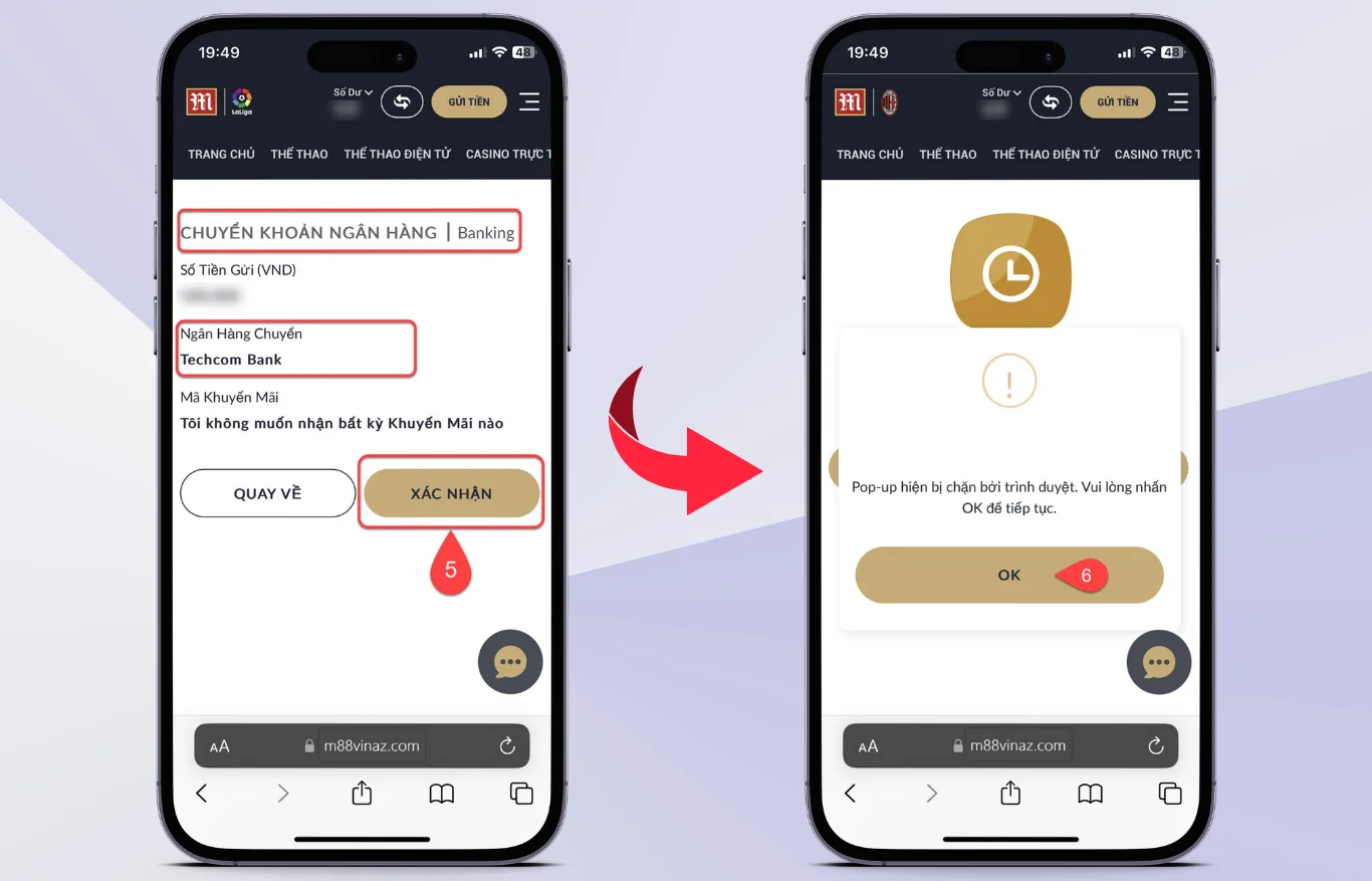 Hướng dẫn nạp tiền M88 nhanh chưa đầy 1 phút có tiền ngay 22 xac-nhan-gui-tien-m88-qua-chuyen-khoan-ngan-hang