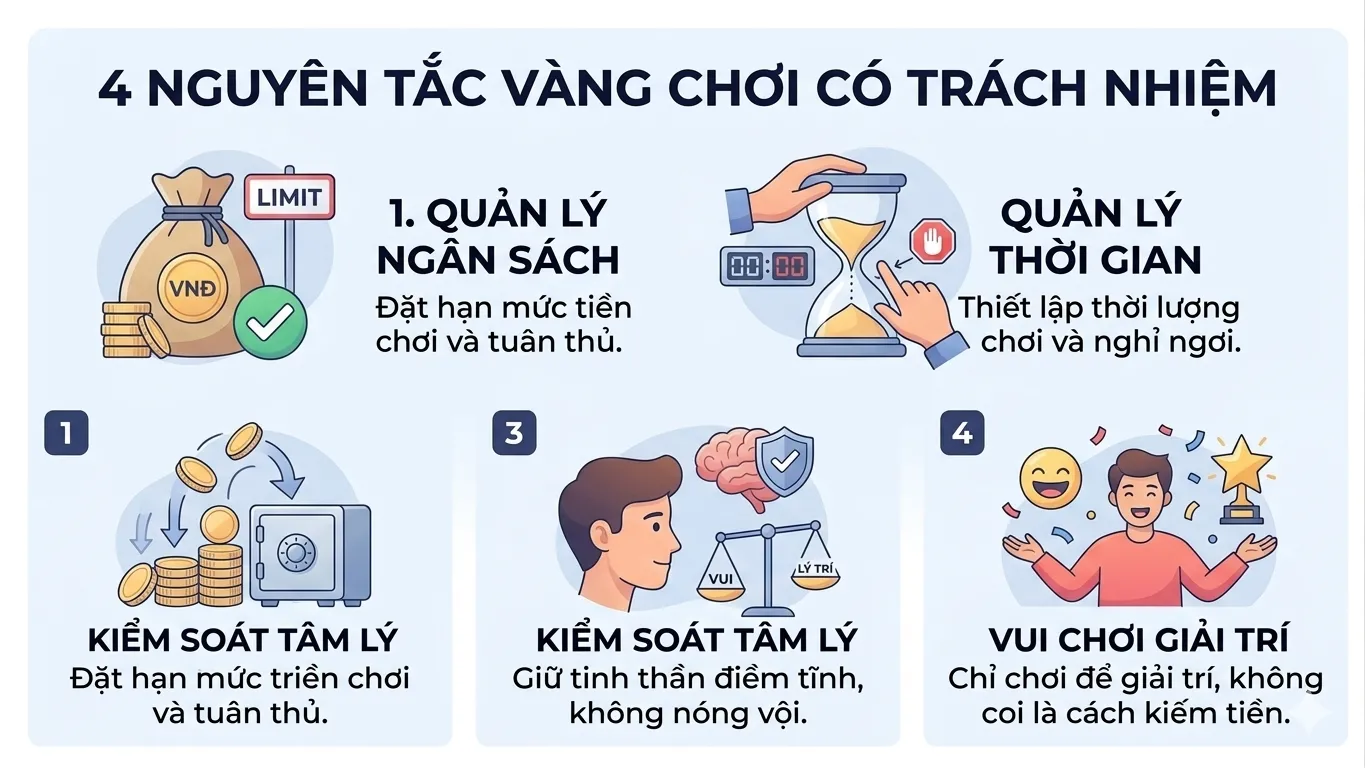 4 nguyên tắc cá cược có trách nhiệm từ chuyên gia Lê Dương